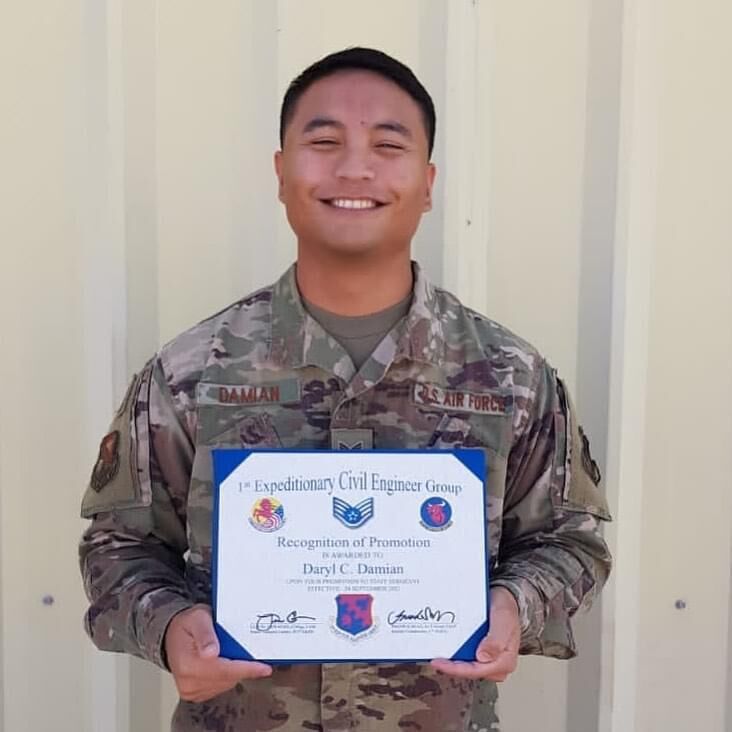 Staff Sgt. Damian earns promotion
